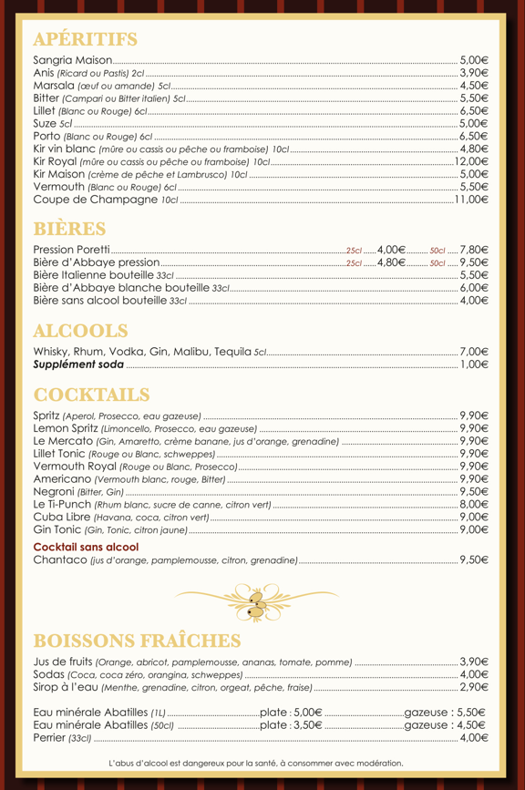 Nos Apéritifs